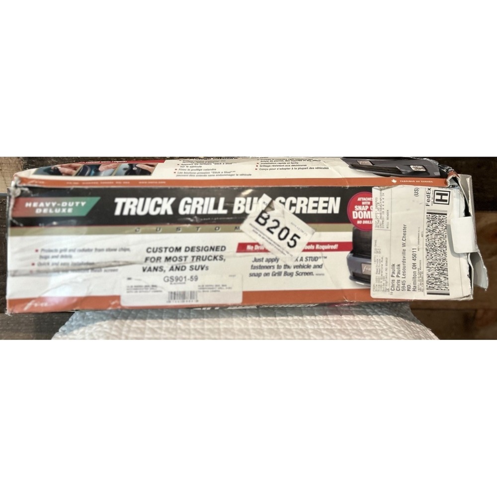 Custom‎ Fit Truck Grill Bug Screen for 24-25 GS901-59 Sierra 2500,3500